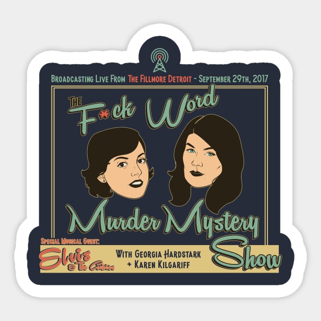 Dark! F*ck-Word Murder Mystery Show Sticker by Rougaroux